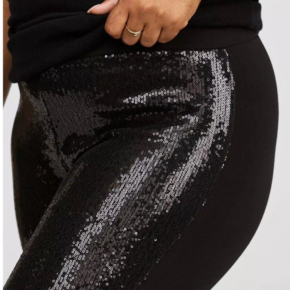Full Length Signature Waist Sequin Legging